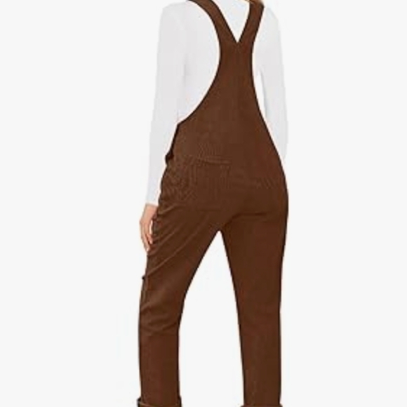 Brown Women's Overalls - Picture 4 of 9